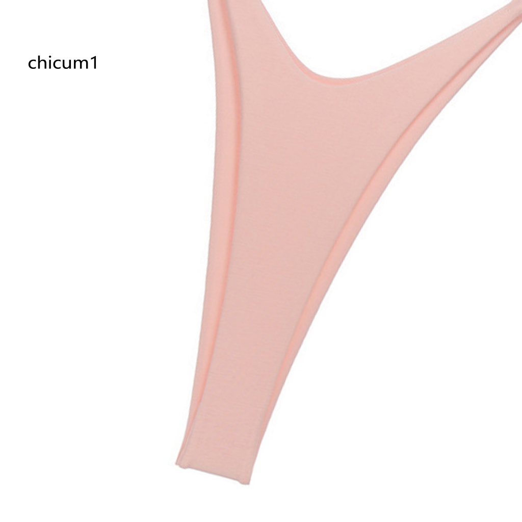 Quần Lót Hai Dây Lưng Thấp Co Giãn Màu Sắc Trơn Quyến Rũ Cho Nữ