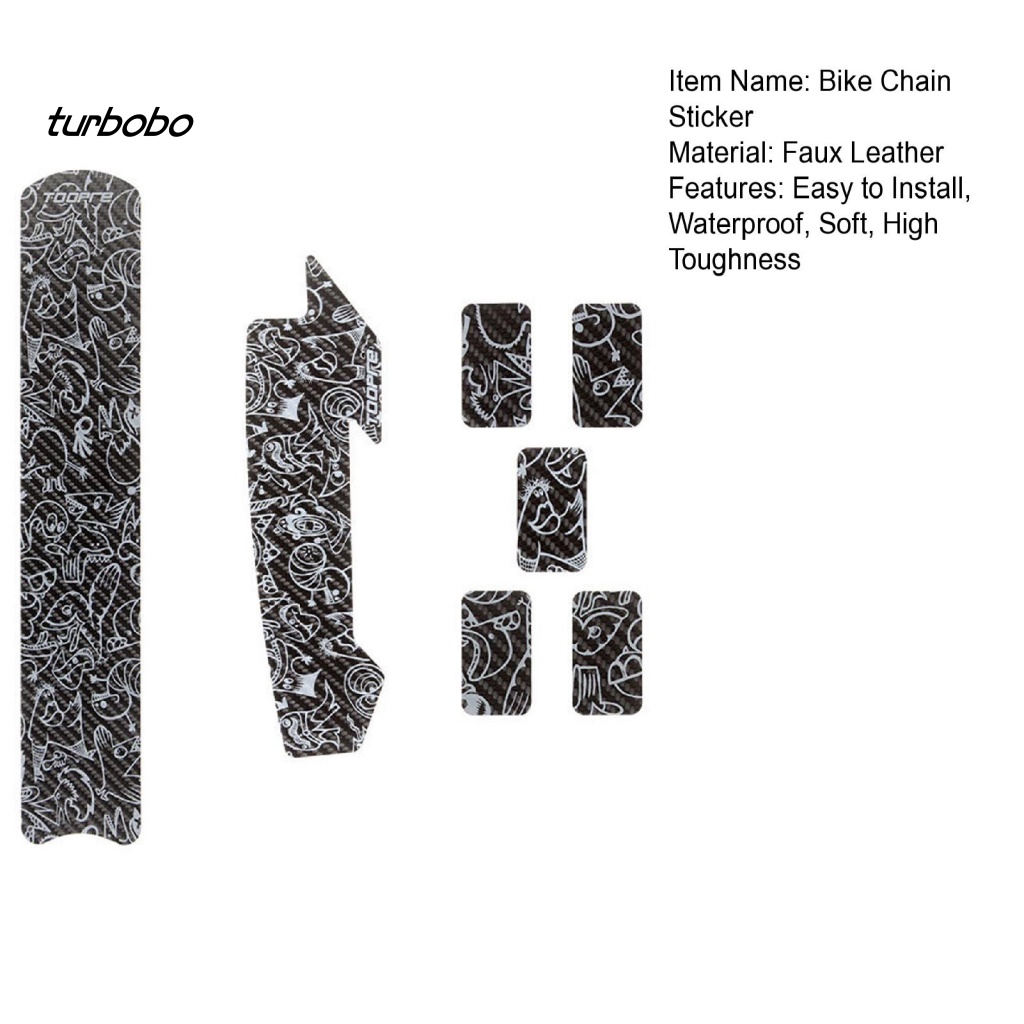 1 Bộ Đề Can Giả Da Dán Khung Xe Đạp Chống Nước / Trầy Xước