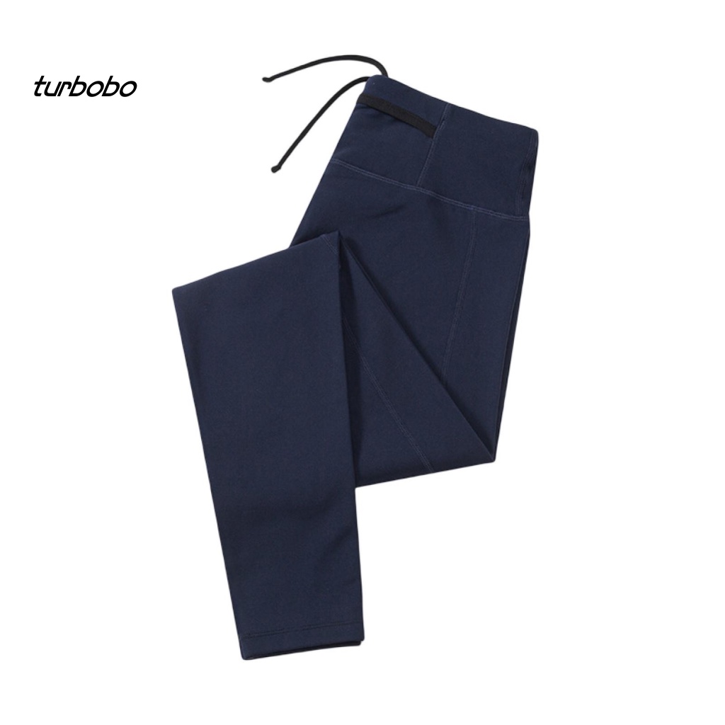 Turbobo Quần chạy bộ Lưng Thun Cao Có Túi Đựng Điện Thoại Dành Cho Nam