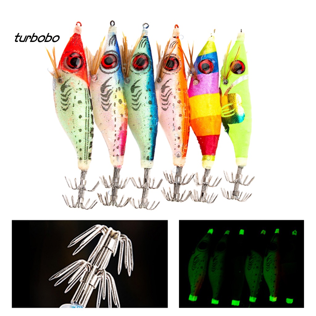 Mồi Câu Cá Giả Hình Bạch Tuộc / Tôm Dạ Quang Bằng PVC