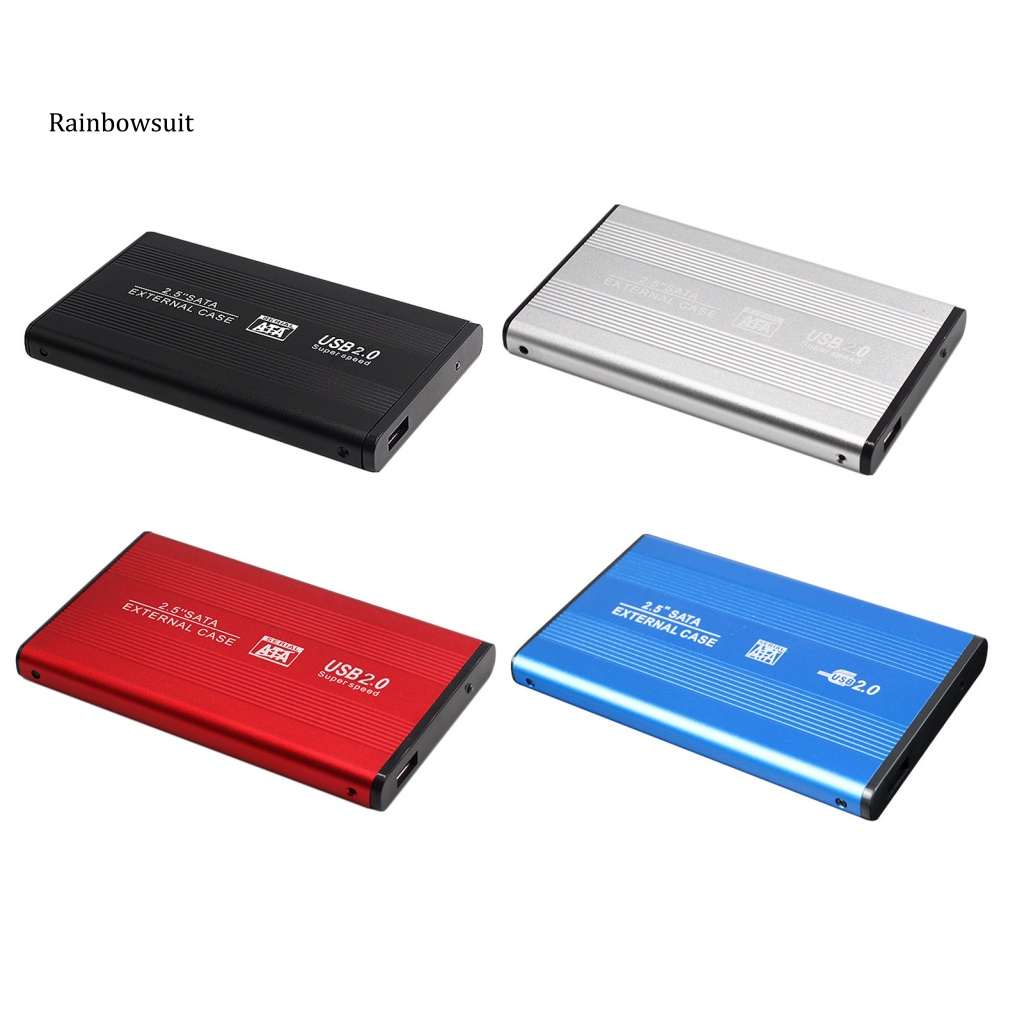 Vỏ Ổ Cứng Ngoài 25 Inch USB 20 Bằng Hợp Kim Nhôm Chống Mòn / Bụi Bẩn Cho Laptop