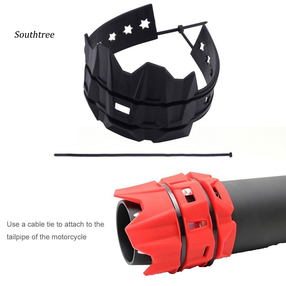 Vỏ Bọc Bảo Vệ Ống Xả Xe Máy Cách Nhiệt Kèm 2 Dây Buộc Tiện Dụng