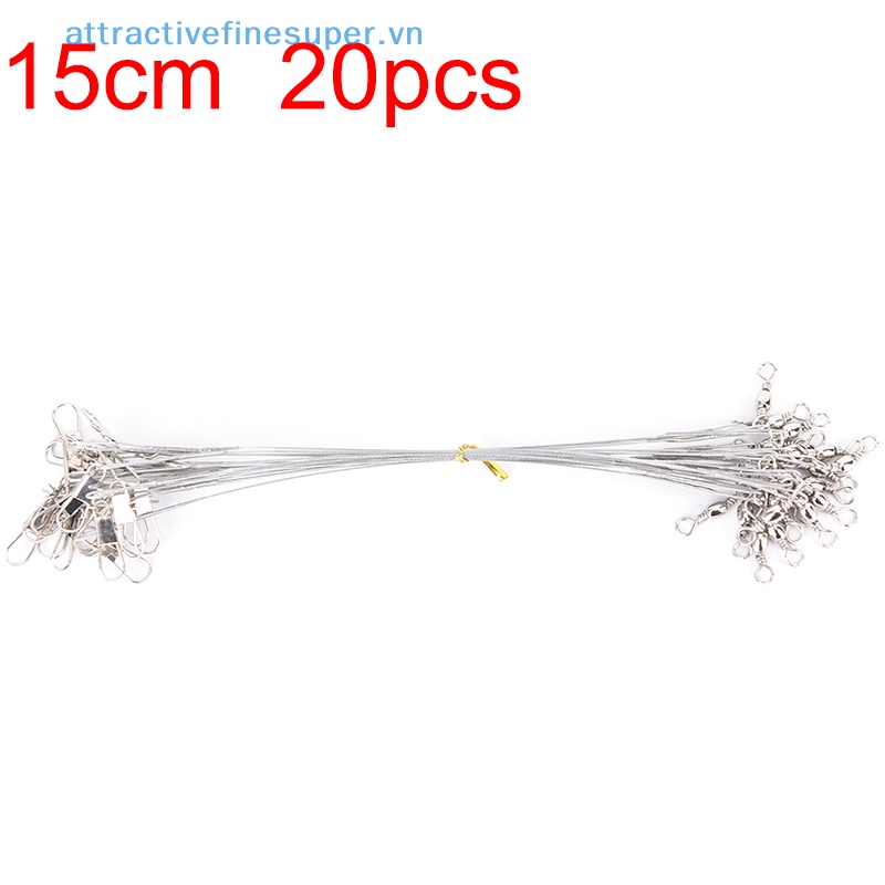 Set 20 Dây Thép Làm Phụ Kiện Câu Cá 15CM 20CM 30CM Áo Khoác Phao Thời Trang Trẻ Trung Cá Tính