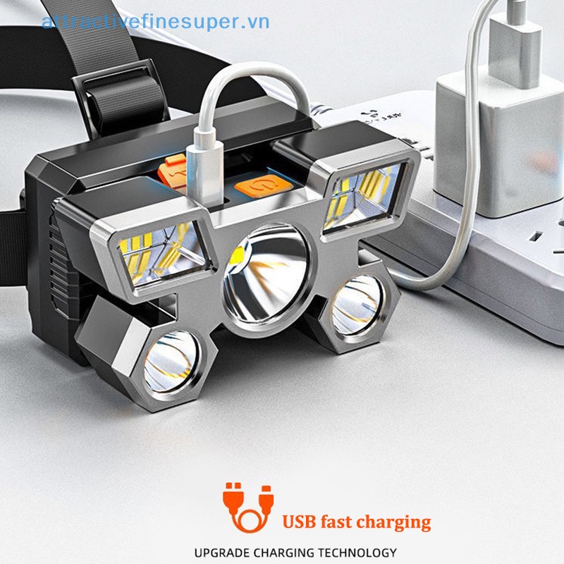 Đèn Pin Đội Đầu Có Thể Sạc Lại AFS Cho Câu Cá