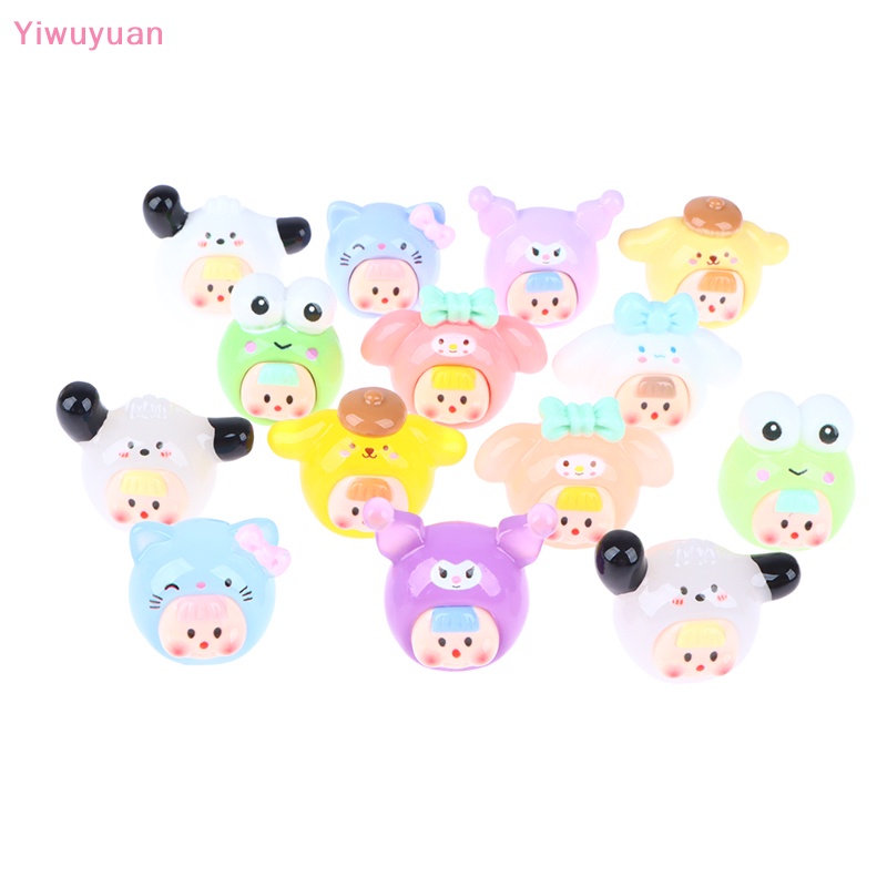 Mặt Trang Sức Hình Bé Gái Hoạt Hình 3D Mini Bằng Nhựa Resin Dễ Thương Trang Trí Ốp Điện Thoại DIY