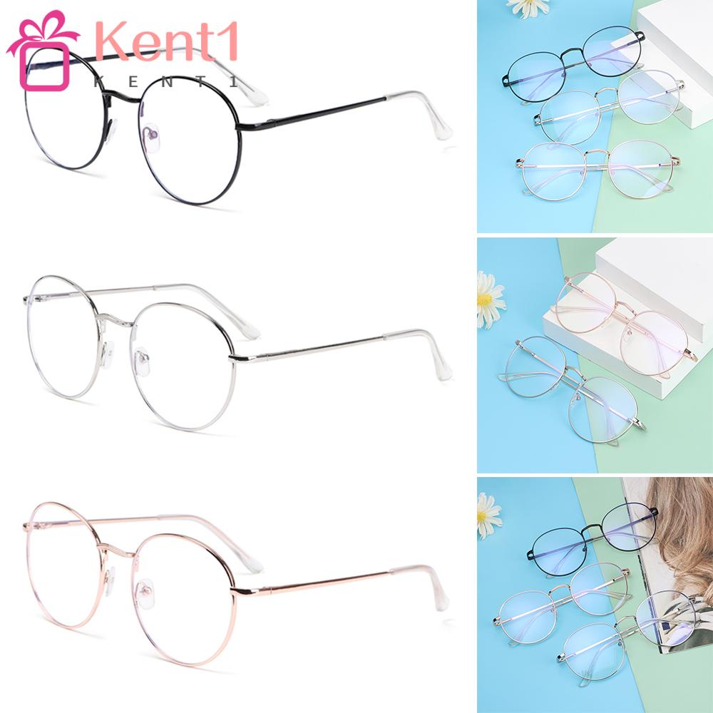 KENT1 Kính Mát Gọng Kim Loại Tròn Siêu Nhẹ