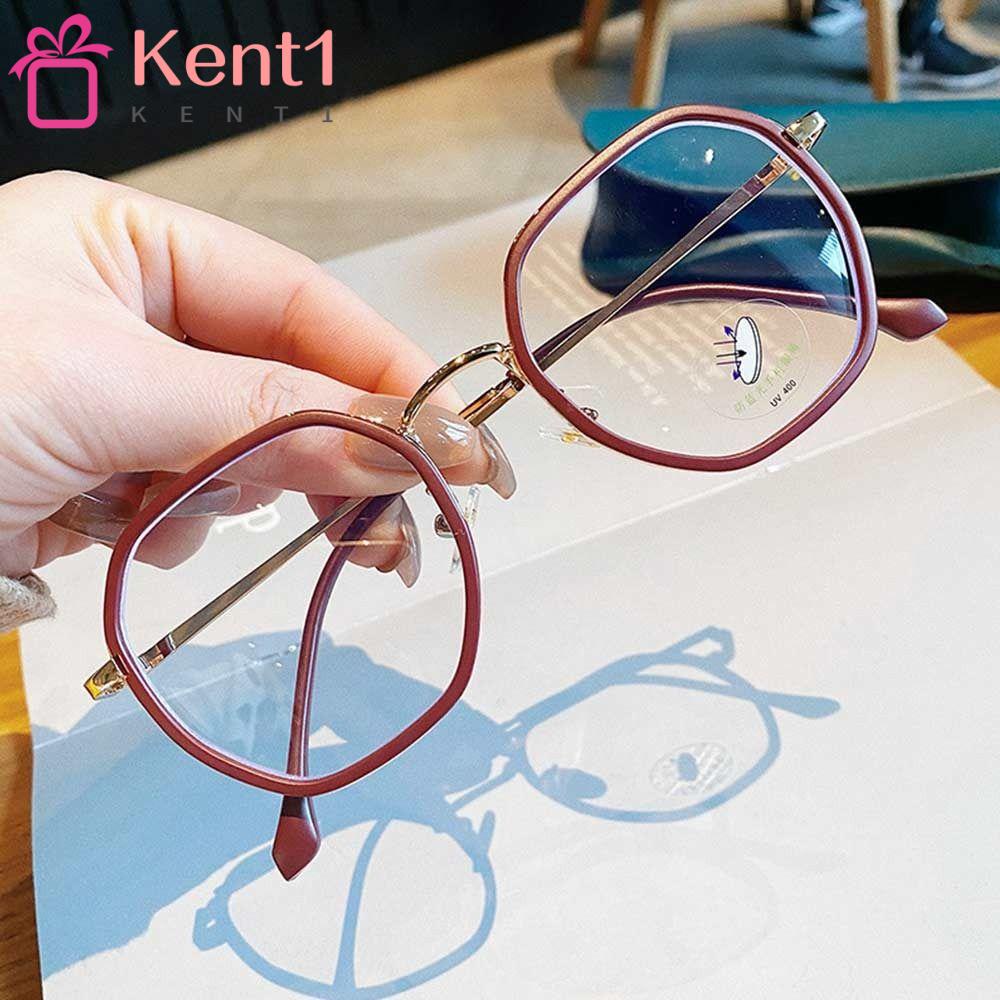 KENT1 Mắt Kính Gọng Tròn Bằng Kim Loại Siêu Nhẹ Chống Ánh Sáng Xanh Phong Cách Vintage