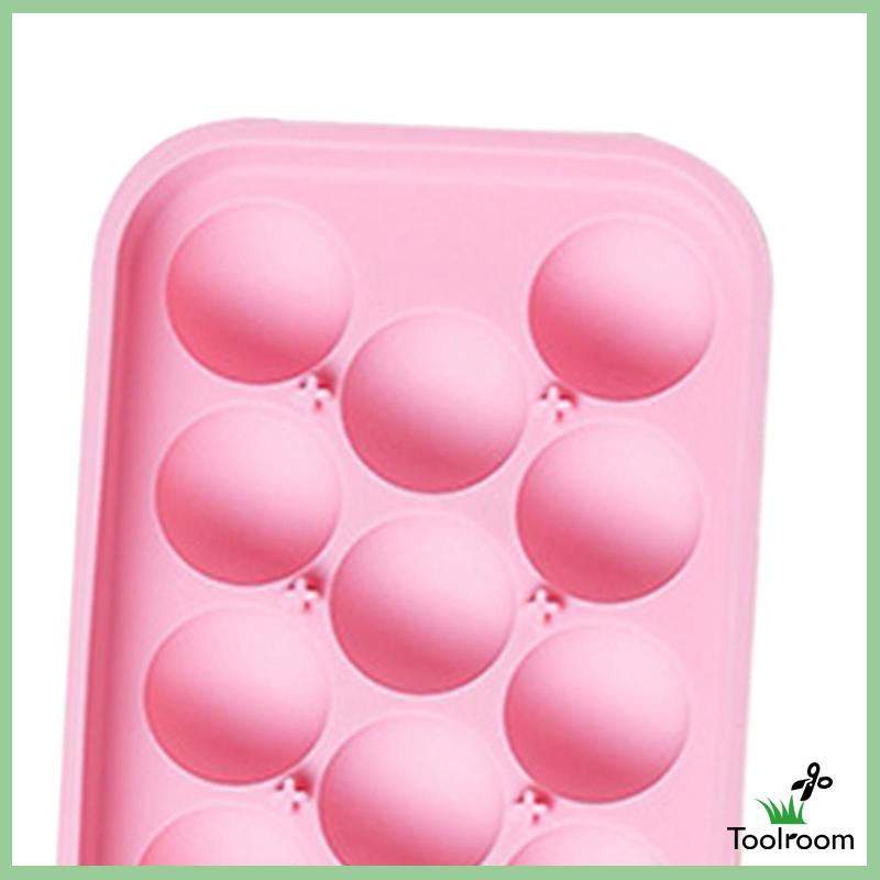 Set 2 Khay Làm Đá Tròn Có Thể Xếp Chồng Lên Nhau