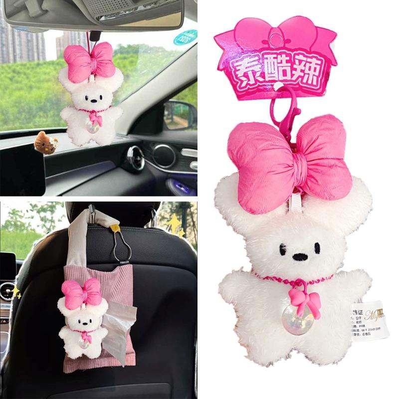 Móc Khóa Thỏ Nhồi Bông Đáng Yêu Cho Điện Thoại Tai Nghe