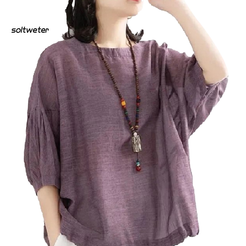 Áo Cánh Dơi Bằng Cotton Thoáng Khí Thời Trang Cho Nữ