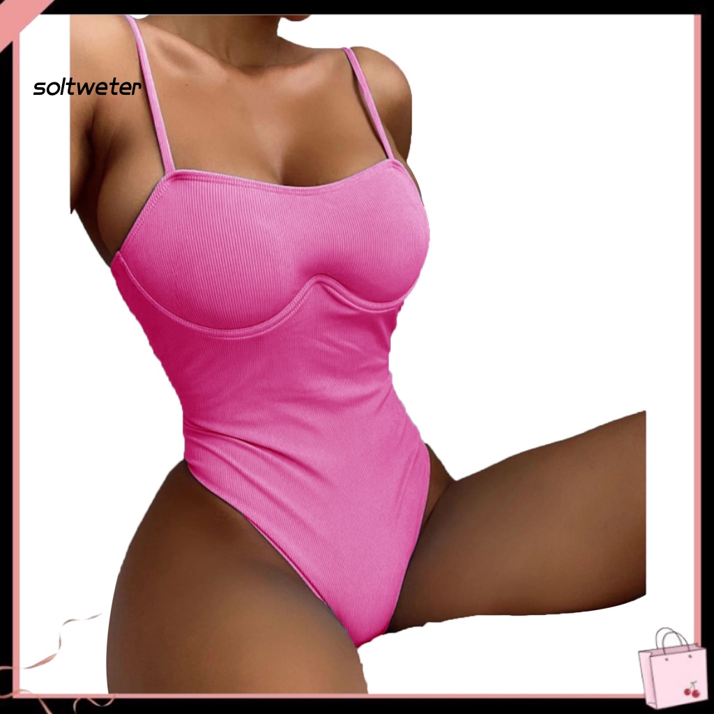 Bộ Đồ Bơi Một Mảnh Bằng Polyester Siêu Mềm Chống Mòn Thiết Kế Đơn Giản Quyến Rũ Dành Cho Nữ