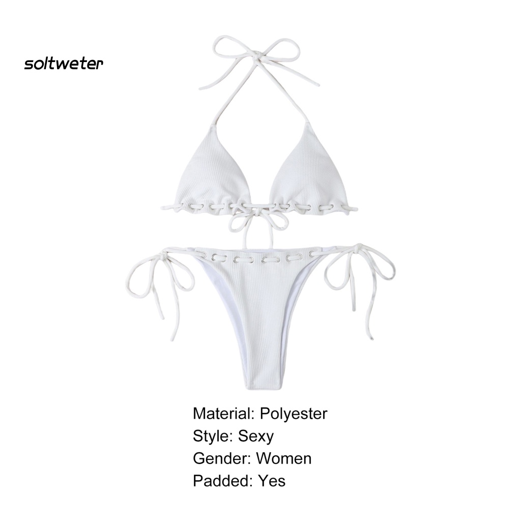 Bộ Đồ Bơi Hai Dây Màu Sắc Thời Trang Mùa Hè Quyến Rũ Cho Nữ