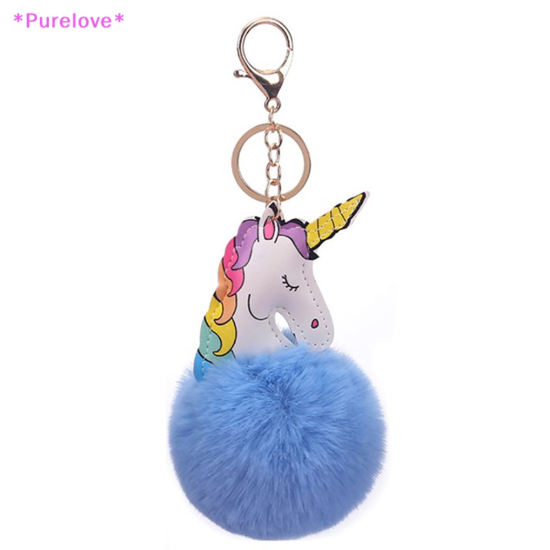 Đồ chơi nhồi bông Hình Kỳ Lân Đính Banh Lông Thỏ Mini Dễ Thương Cho Bé Mới