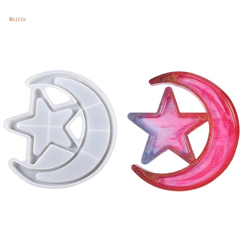 Khuôn Silicone Làm Trang Sức Hình Trăng Sao Độc Đáo