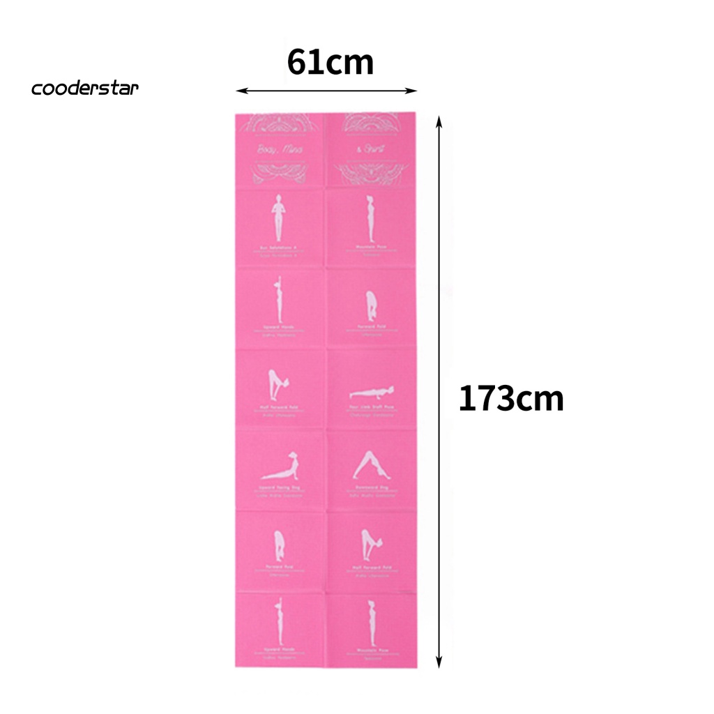 Thảm Tập Yoga Bằng PVC Dày Dặn Chống Trượt Có Thể Gấp Gọn Tiện Dụng