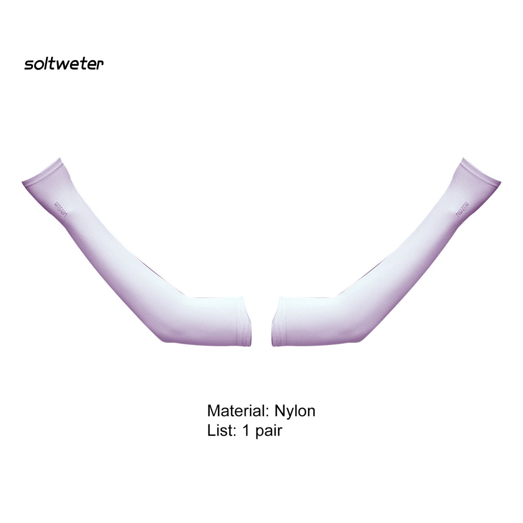1 Đôi Găng Tay Chống Nắng / Tia UV Độ Co Giãn Cao Màu Sắc Đơn Giản Có Thể Giặt Sạch Dành Cho Nam Và Nữ