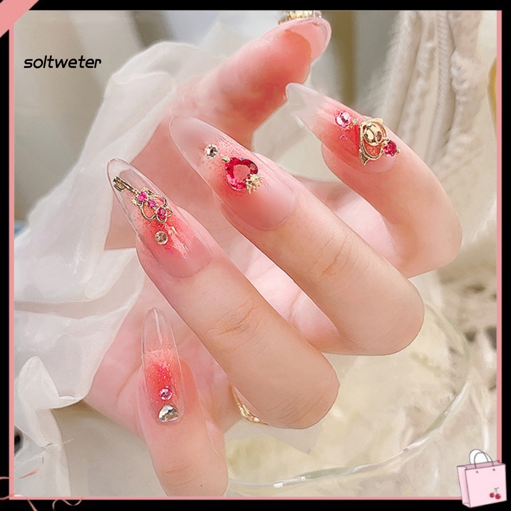 Bộ 5 Phụ Kiện Đá Zircon 3D Tự Trang Trí Móng Tay Nghệ Thuật Cho Nữ