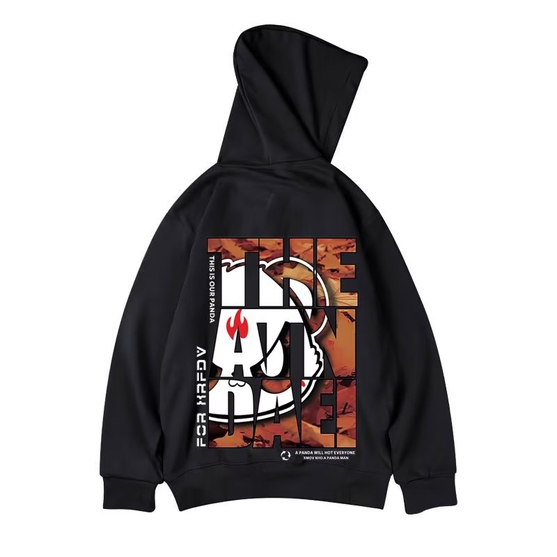 M-8XLáo khoác nam hoodie Tay Dài In Hình Gấu Vui Nhộn Phong Cách Đường Phố Mỹ Thời Trang Unisex