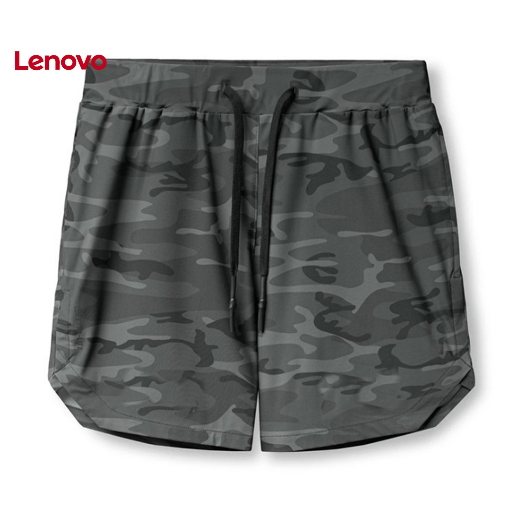 Quần Short Dây Rút Co Giãn Mềm Thoáng Khí Màu Trơn Có Túi In Hình Hoa Hướng Dương Cho Nam