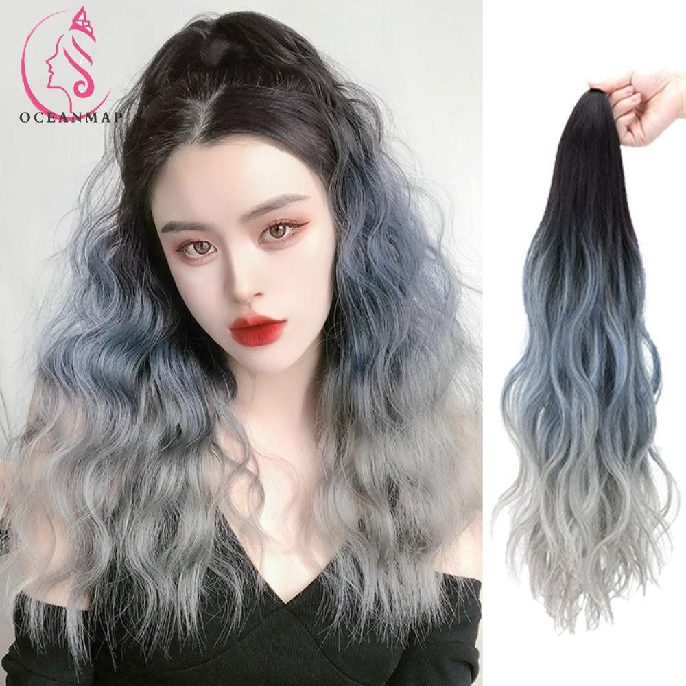 OCEANMAP Tóc Giả Đuôi Ngựa Bằng Sợi Tổng Hợp Cách Nhiệt Dành Cho Nữ
