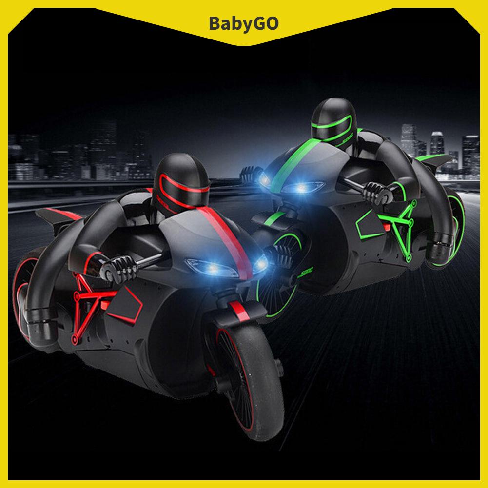 ● BabyGo Đồ chơi mô hình xe máy điều khiển từ xa RC điện 2.4GHz 4 kênh có đèn