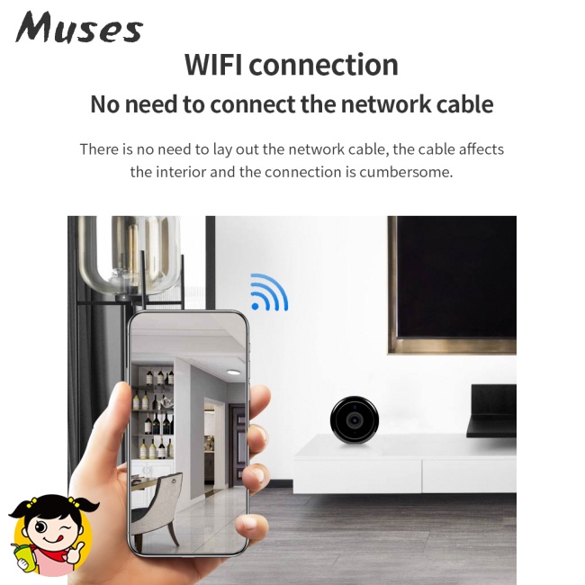 Camera An Ninh Không Dây Kết Nối WiFi 720P Có Chế Độ Nhìn Ban Đêm
