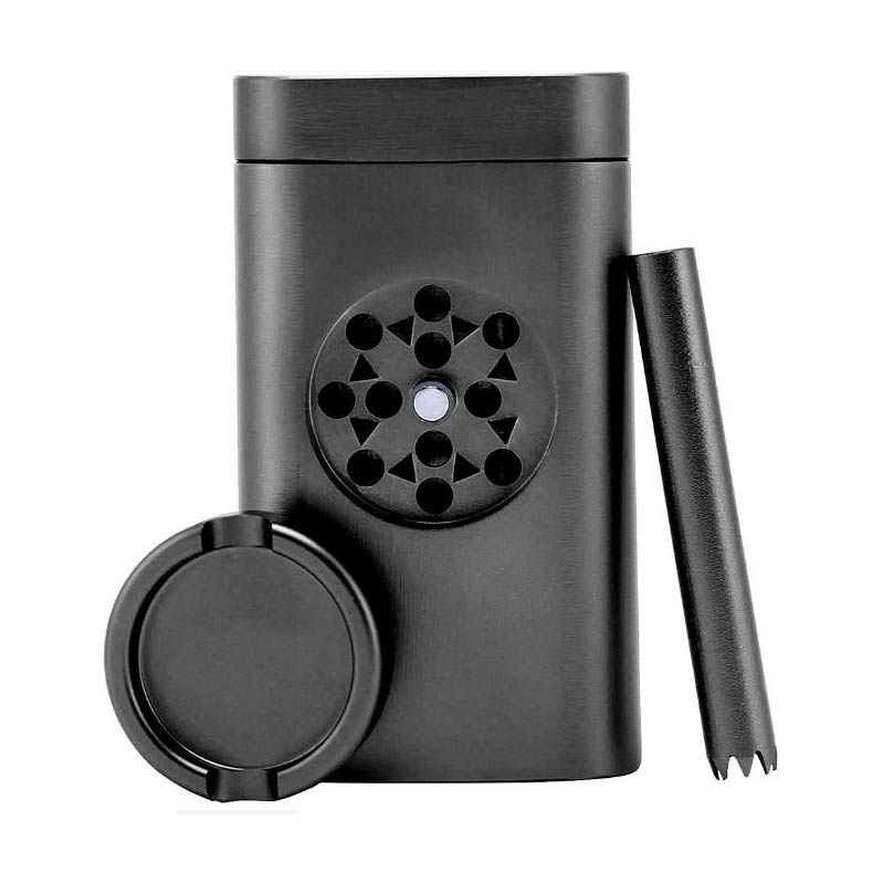 One Hitter Aluminum Herb Grinder Pinch wIth Dugout Pipe With Storage Case