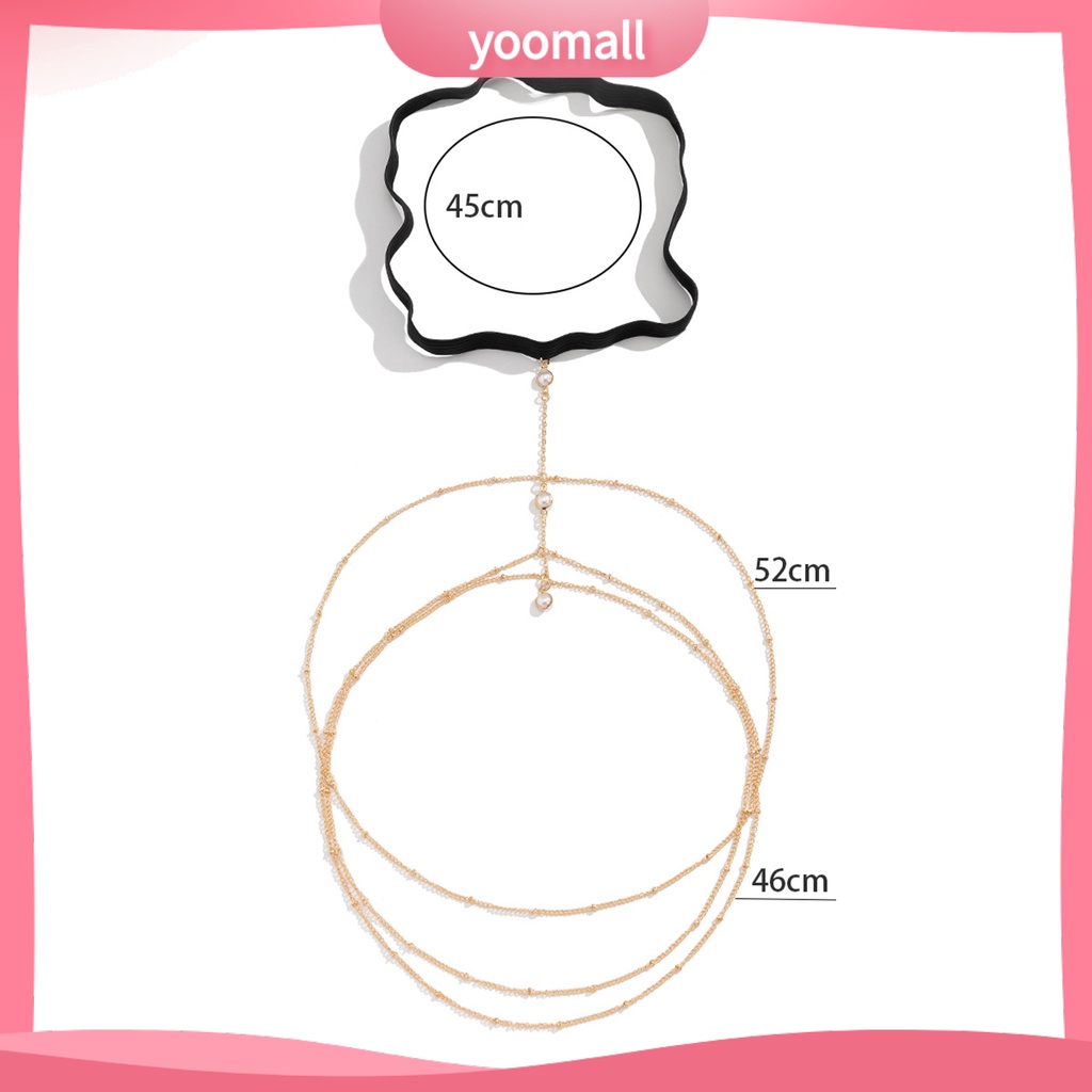 Dây Đeo Chân Co Giãn Nhiều Lớp Đính Đá Thời Trang