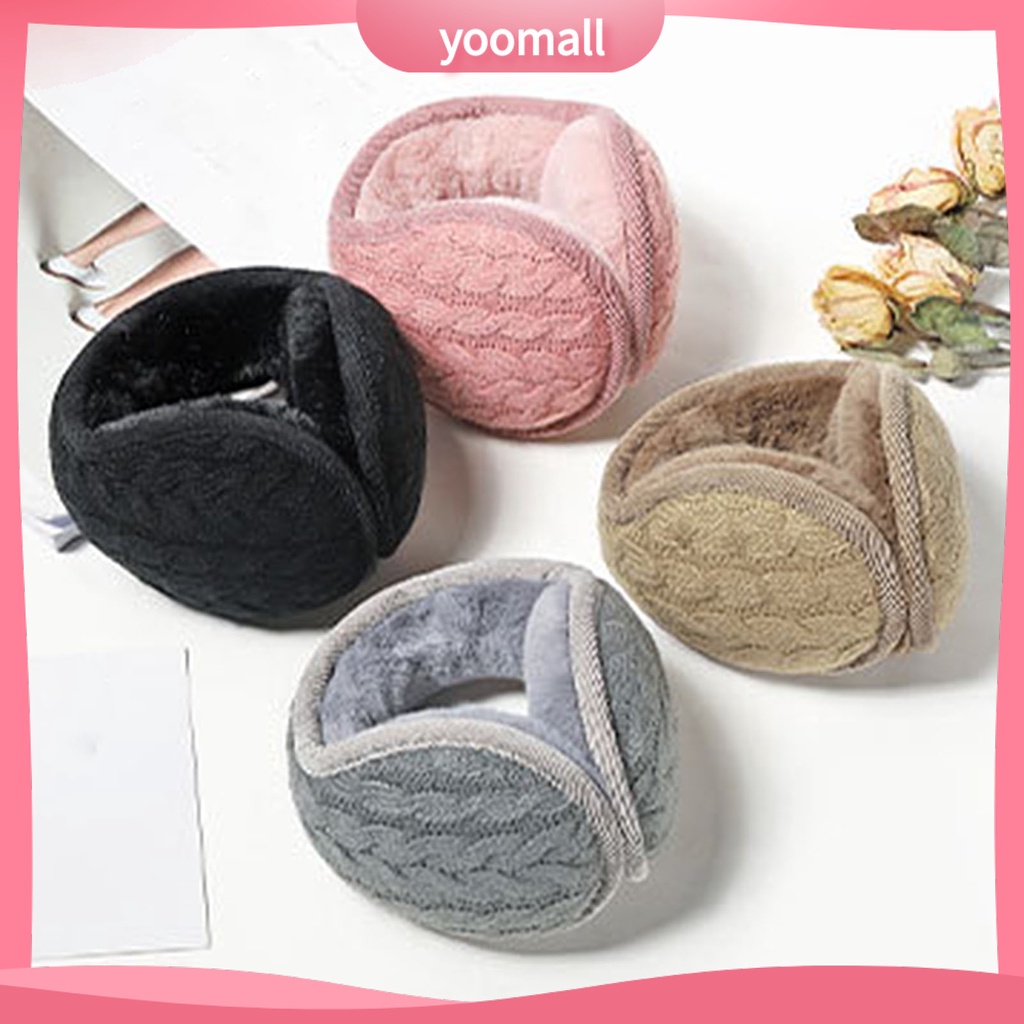 Chụp Tai Dệt Kim Dày Dặn Gọn Nhẹ Giữ Ấm Tai Có Thể Gập Gọn Cho Hoạt Động Ngoài Trời