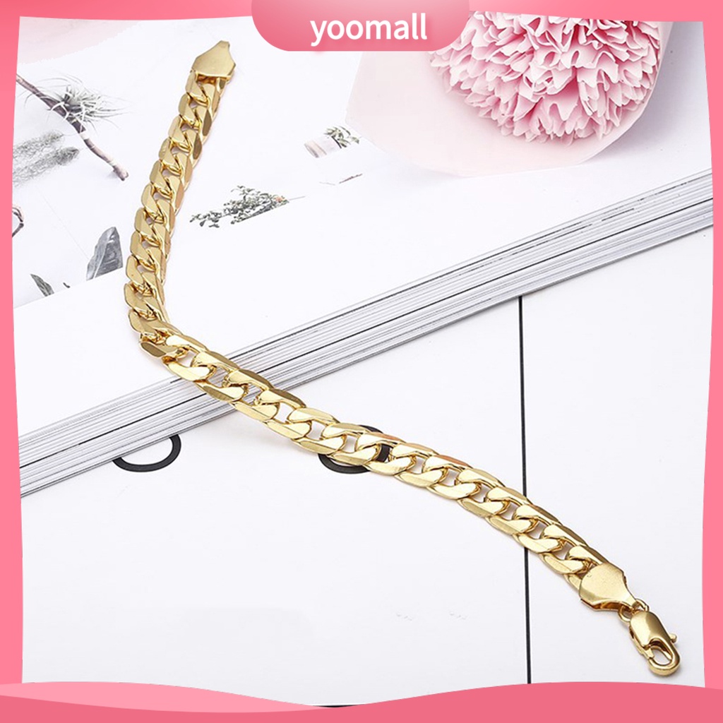 Vòng Tay Dây Xích Cứng Bóng Phong Cách Hip Hop