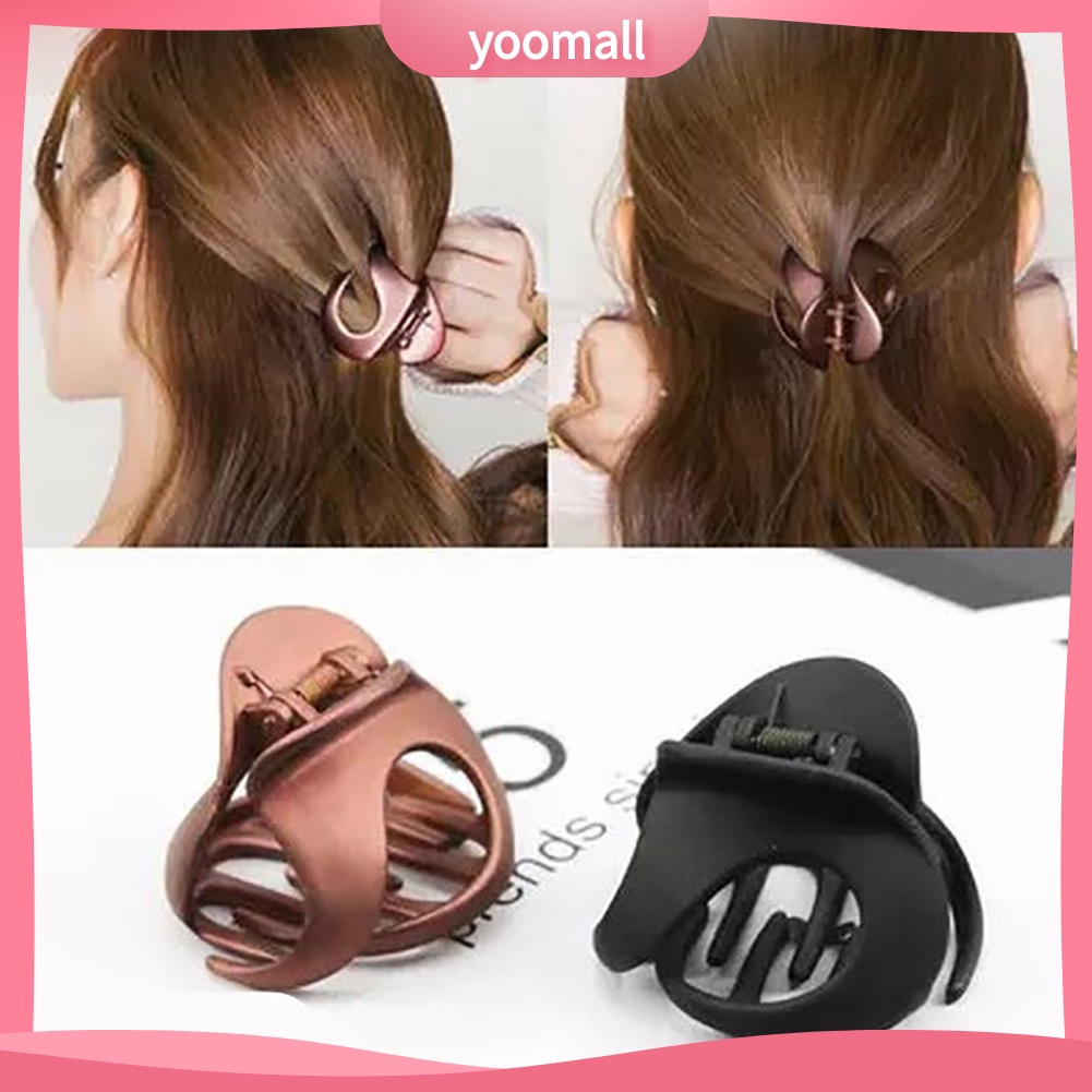 Kẹp Tóc Càng Cua Bằng Acrylic Màu Sắc Tinh Khiết Thời Trang Cho Nữ