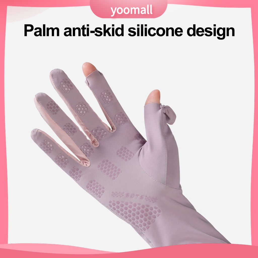 1 Đôi Găng Tay Silicone Mỏng Co Giãn Thoáng Khí Chống Trượt Bảo Vệ Ngón Tay Chống Nắng