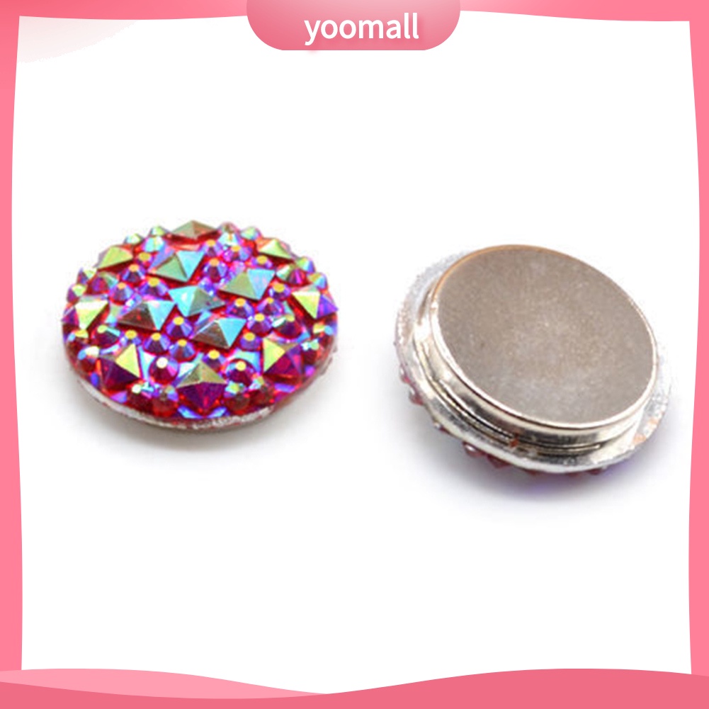 1 Cặp Trâm Cài Áo Đính Đá Tròn Phong Cách Đạo Hồi Thời Trang