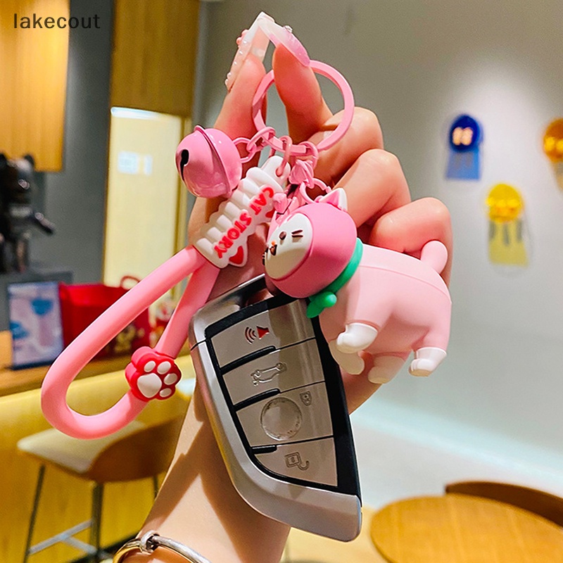 Móc Khóa Hình Mèo Con Hoạt Hình Đáng Yêu