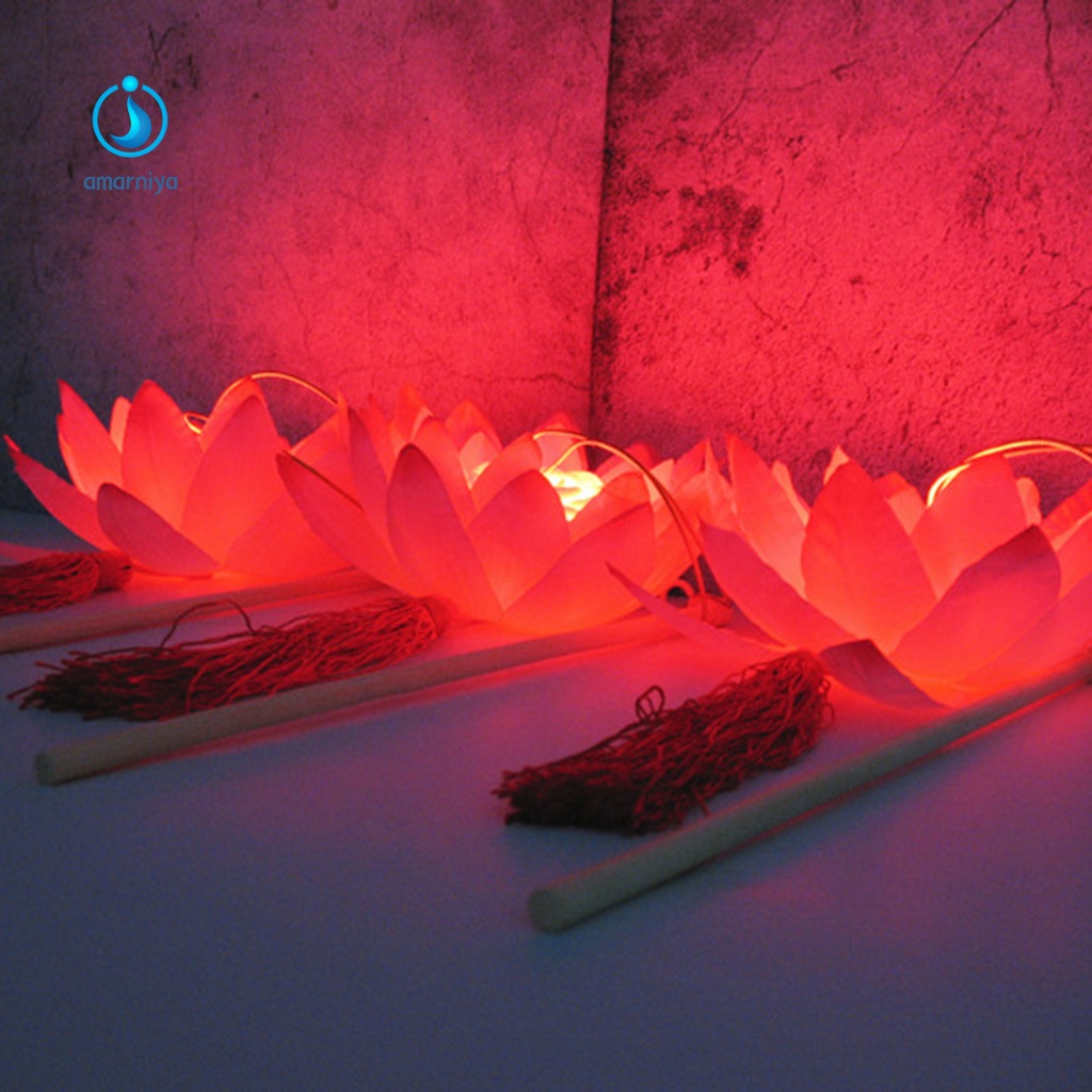 Đèn Lồng LED Hình Hoa Sen Có Thể Tái Sử Dụng Cho Trẻ Em