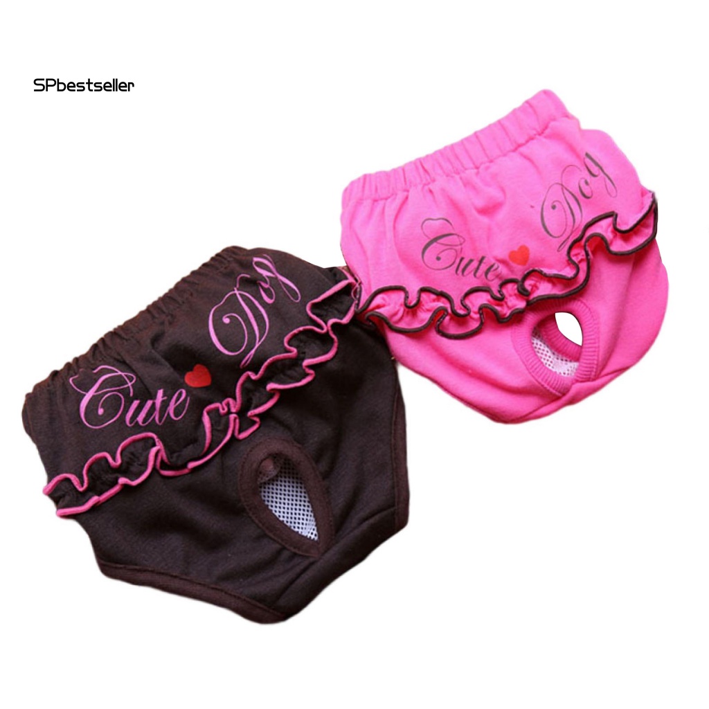 Quần Tã Vệ Sinh In Họa Tiết Xinh Xắn Có Thể Giặt Sạch Cho Thú Cưng