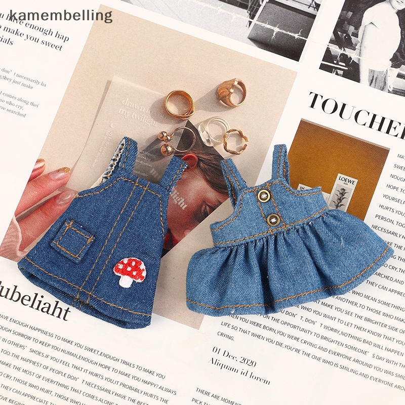 Đầm Yếm Denim Xinh Xắn Cho Búp Bê kamembelling 1 / 12