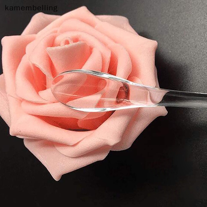Kamembelling Set 5 Muỗng Nhựa Acrylic Dùng Để Quét Mặt Nạ Mắt Chống Nếp Nhăn Tiện Dụng