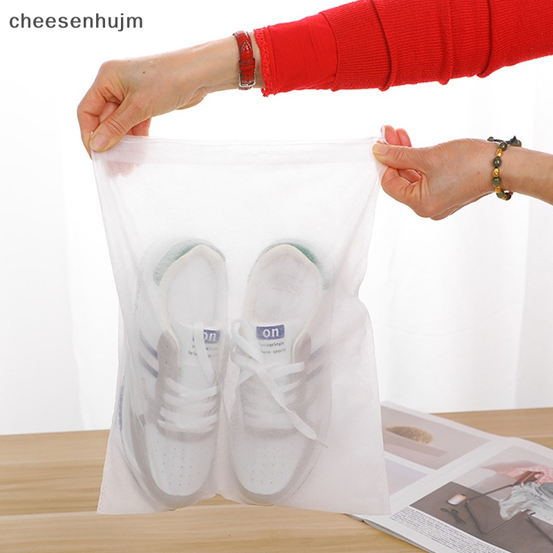 Set 10 Túi Đựng Giày Bằng Vải Không Dệt Chống Nước Tiện Dụng Khi Đi Du Lịch