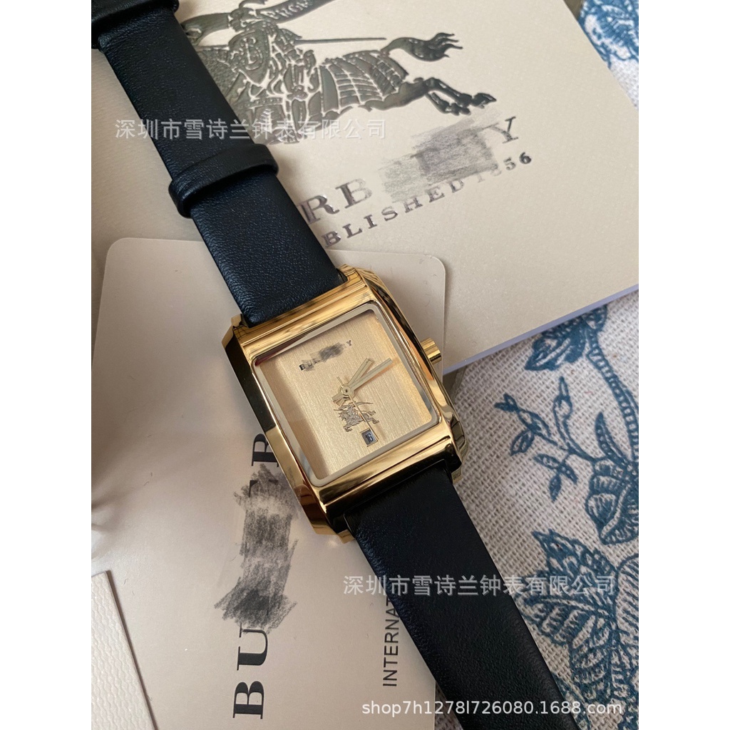 Đồng Hồ Đeo Tay Chống Thấm Nước Mặt Vuông Dây Da Phong Cách Retro Thời Trang Cho Nữ