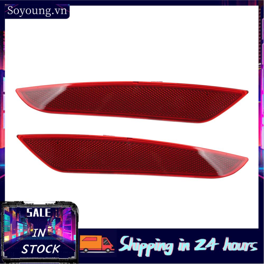 Soyoung Rear Bumper Reflector 5K0945106F Left Right Red for VW MK6 Hatchback 2009-2013  Strip Light