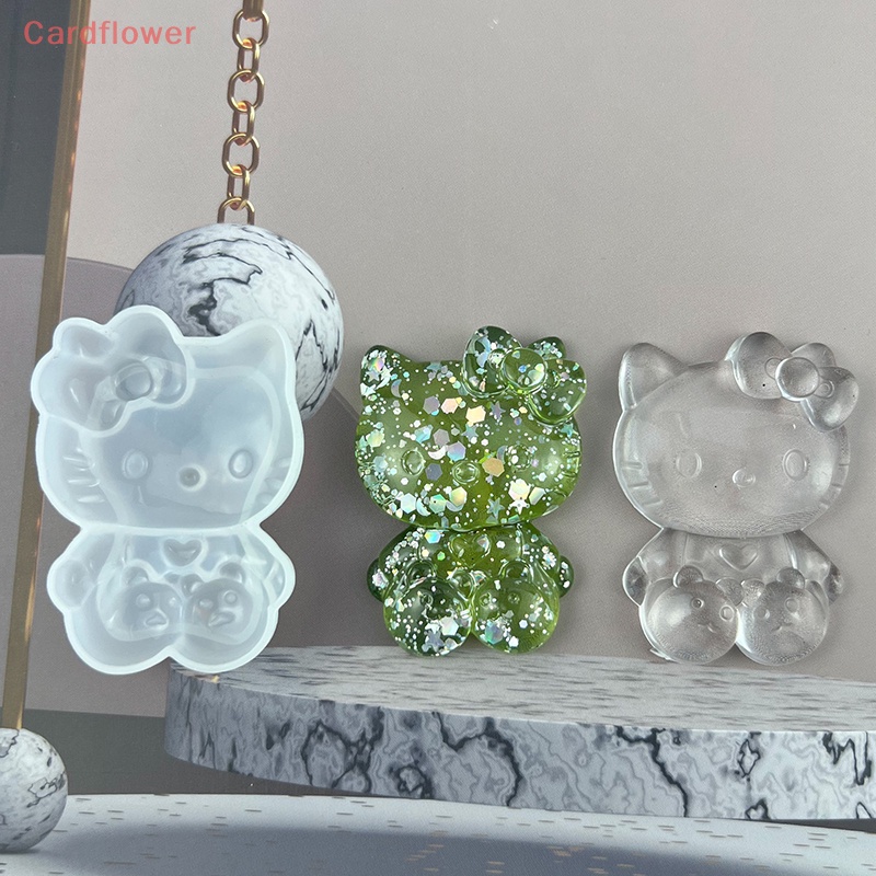 Khuôn Silicon Làm Trang Sức Thủ Công Hình Mèo Kitty Mới