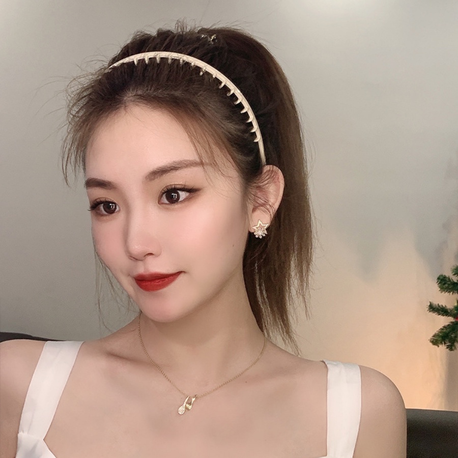 Băng Đô Rửa Mặt Bằng Nhựa Chống Trượt Thời Trang Mùa Hè Cho Nữ