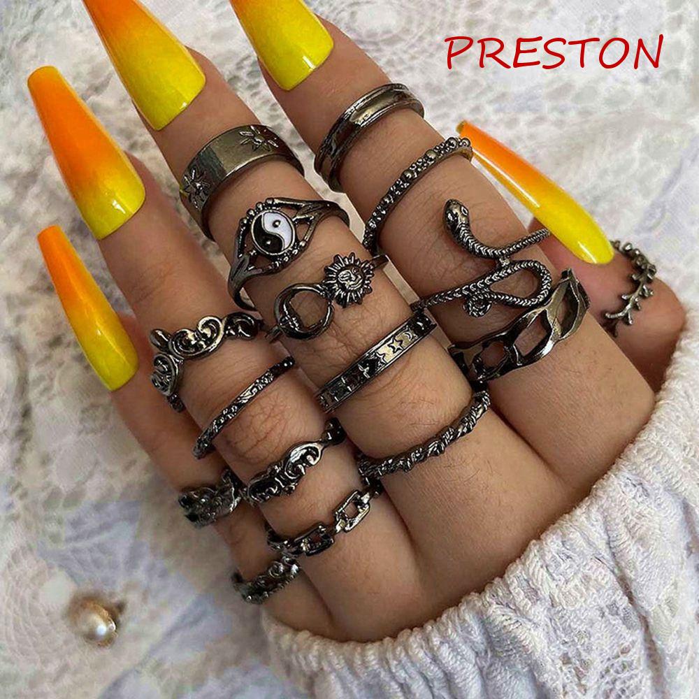 Bộ Nhẫn Hình Rắn / Ngôi Sao / Bướm Phong Cách Gothic Thời Trang Cho Nam
