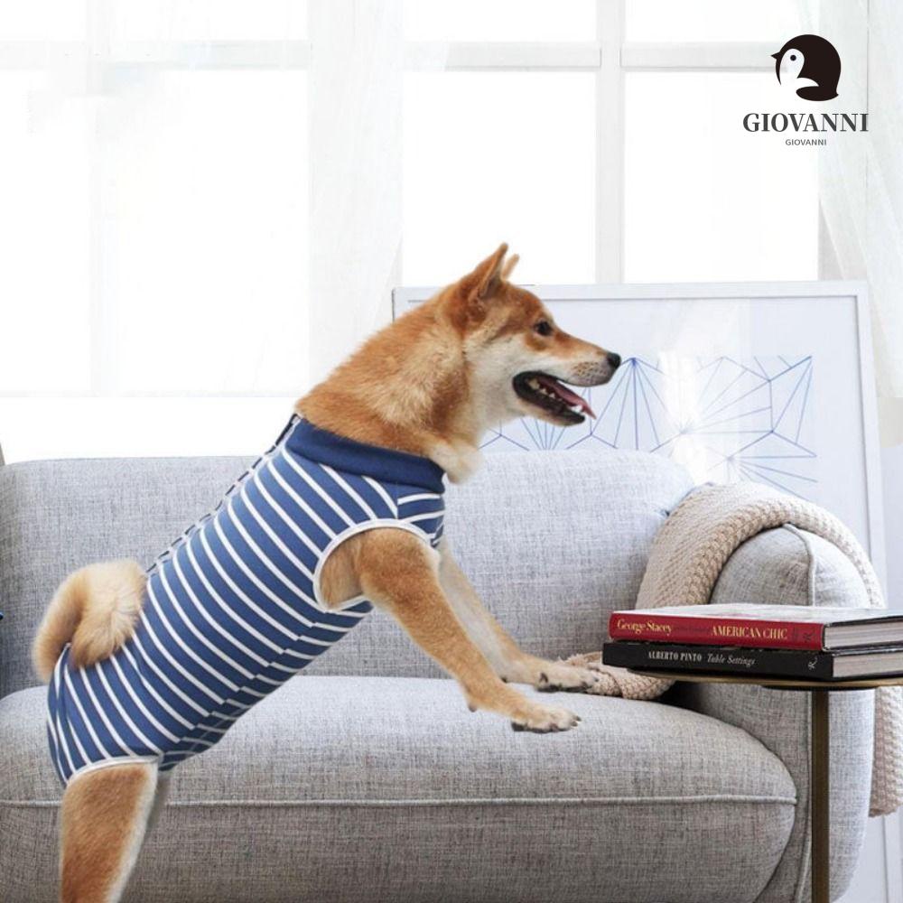 Bộ Đồ Ngủ Liền Thân Mềm Mại Họa Tiết Rằn Ri Chống Liếm Cho Cún Cưng GIOVANNI 2023