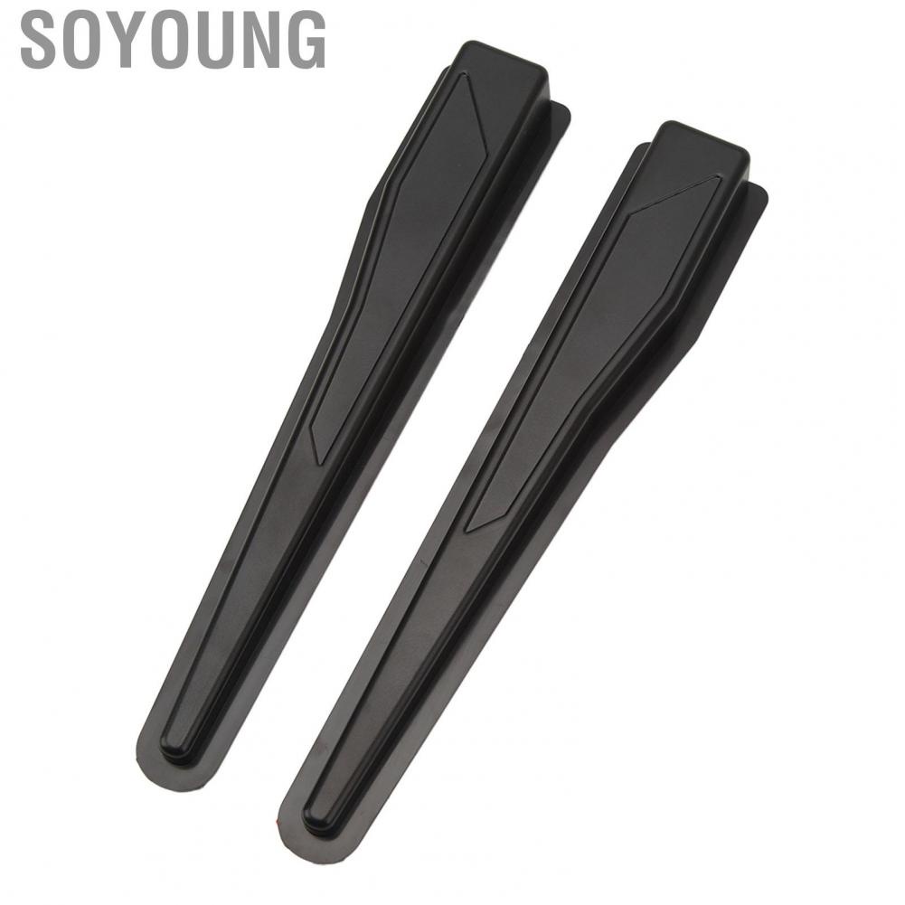 Soyoung Windshield Defogger Guards  Classic Black Rear Window Heater Protect Trim Long Lasting 1 Pair for Bronco