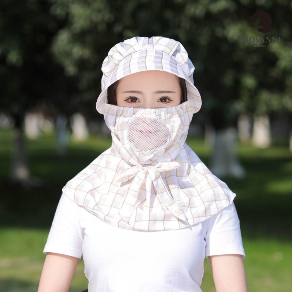 Mũ Che Mặt Vành Rộng Chống Gió Chống Tia Uv Có Thể Sạc Lại