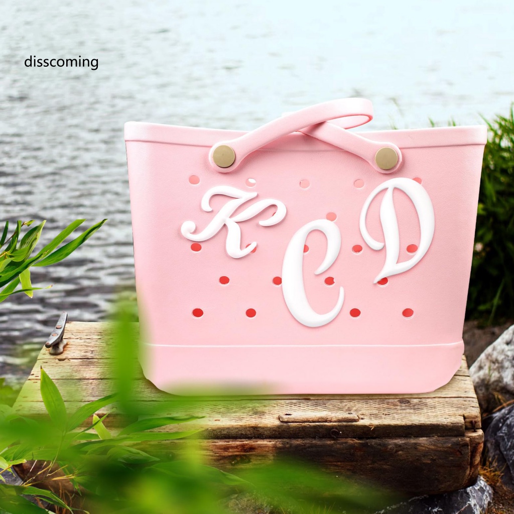 Áo Khoác Dáng Dài In Họa Tiết Cá Tính Trẻ Trung| Phụ Kiện Trang Trí Túi Xách Hình Bảng Chữ Cái 3d Diy Có Thể Tùy Chỉnh Cho Nữ