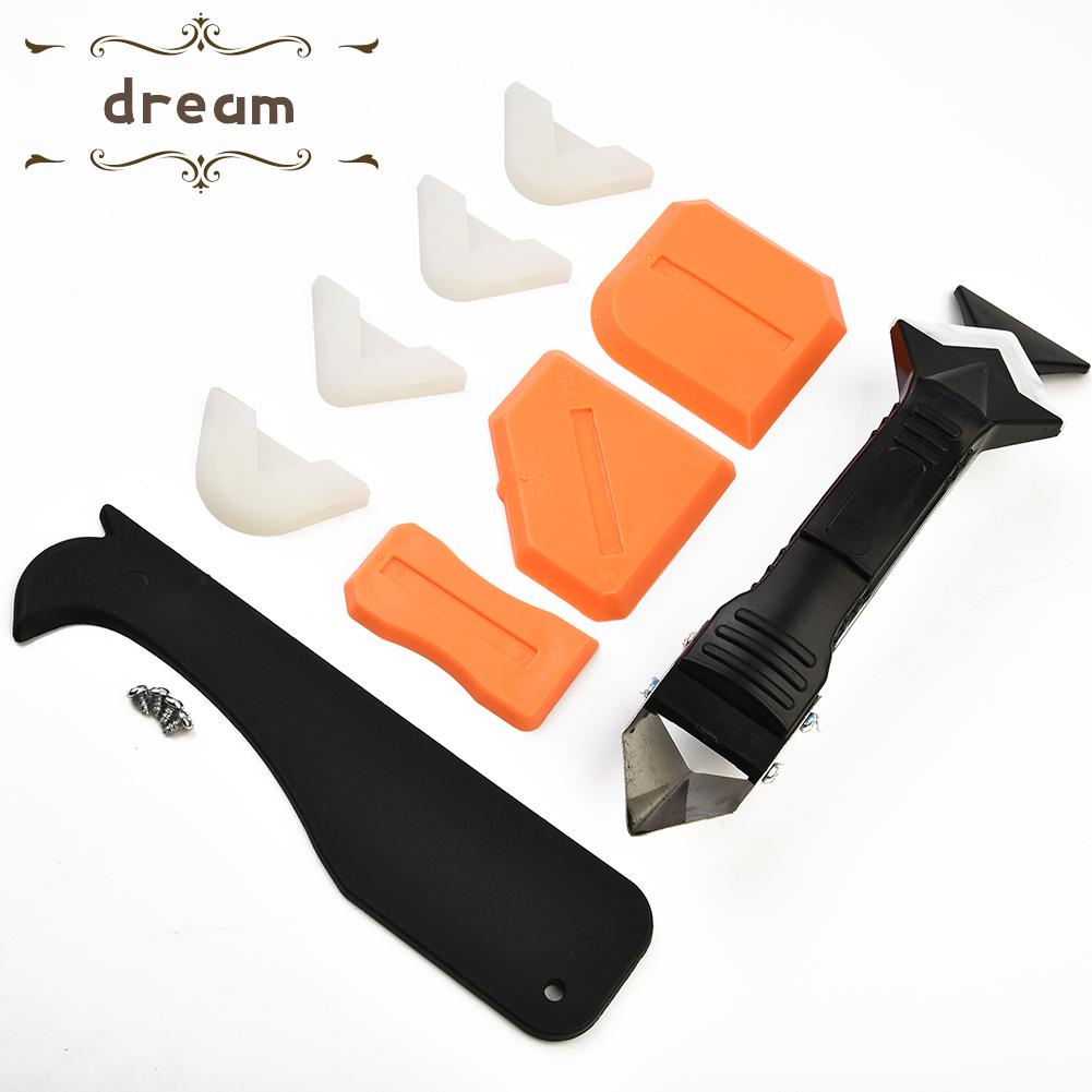 【DREAMLIFE】Scraper Sealant Silicone Stainless Steel Tool 3in1 Caulking Scraper 10pcs