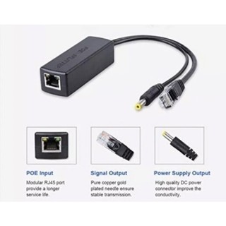 (Spliter Poe)Tách/Chia nguồn POE cho camea IP (Cam IP ko có Poe); 01T (-)